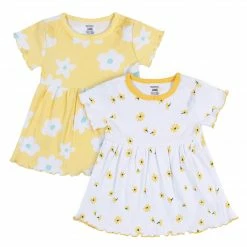 Gerber® 2-Pack Baby & Toddler Girls Picnic Day Dreams Short Sleeve Cotton Dresses See What's New