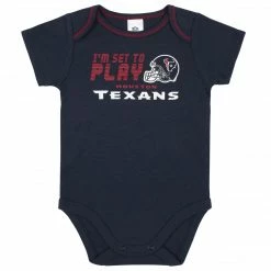 NFL Houston Texans 3-Piece Baby Boys Bodysuit, Sleep 'N Play, And Cap Set
