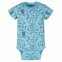 8-Pack Baby Neutral Elephant Onesies® Brand Bodysuits BabyPreemie - 24M