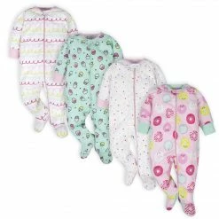 Onesies® Brand 4-Pack Baby Girls Sweet Treat Sleep N' Plays BabyPreemie - 24M
