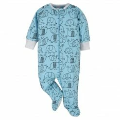 Onesies® Brand BabyPreemie - 24M 4-Pack Baby Neutral Elephant Sleep N' Plays