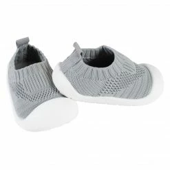 Gerber® Baby Neutral Gray Stretchy Knit Slip-On Sneaker See What's New