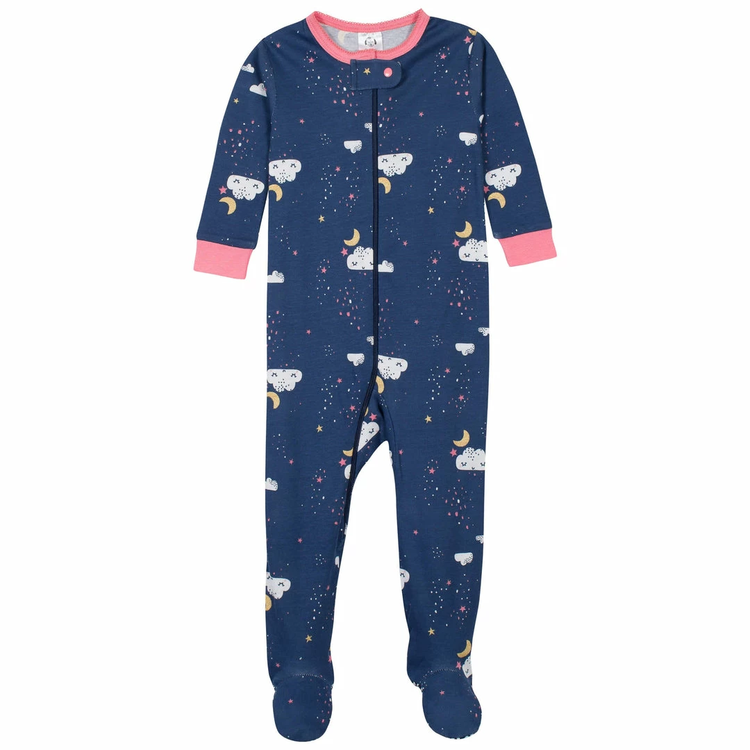 Flash Sale 😀 Gerber® 2-Pack Baby & Toddler 👧 Girls Dreams Snug Fit Footed Cotton Pajamas 🎉 2 Gerber® 2-Pack Baby & Toddler Girls Dreams Snug Fit Footed Cotton Pajamas