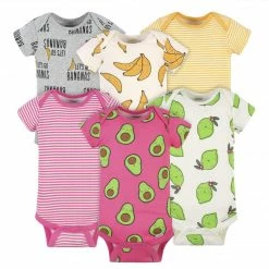 Gerber® 6-Pack Baby Bananas & Pink Avocados Onesies® Bodysuits