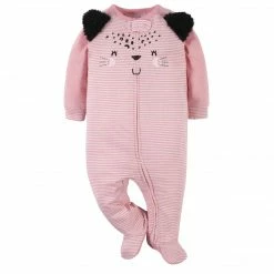 Gerber® BabyPreemie - 24M 4-Pack Baby Girls Leopard Sleep 'n Plays