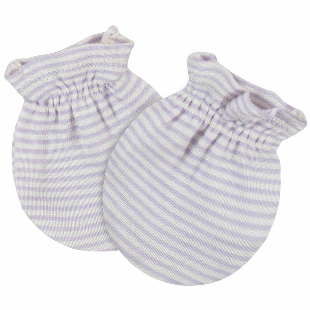 Hot Sale 🔔 Gerber® 4-Pack Baby 👧 Girls Bunny Ballerina No Scratch Mittens 🎉 5 Gerber® 4-Pack Baby Girls Bunny Ballerina No Scratch Mittens