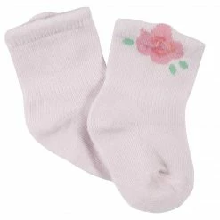 Gerber® BabyPreemie - 24M 6-Pack Baby Girls Princess Wiggle Proof® Jersey Crew Socks