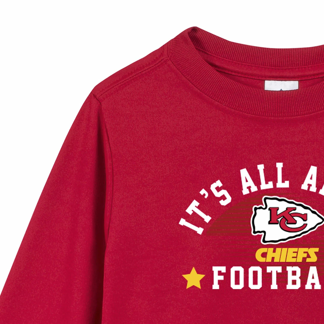 Best Pirce 🤩 NFL Kansas City Chiefs Baby & Toddler Boys Long Sleeve Tee 👚 Shirt BabyPreemie - 24M 😍 4 NFL Kansas City Chiefs Baby & Toddler Boys Long Sleeve Tee Shirt BabyPreemie - 24M