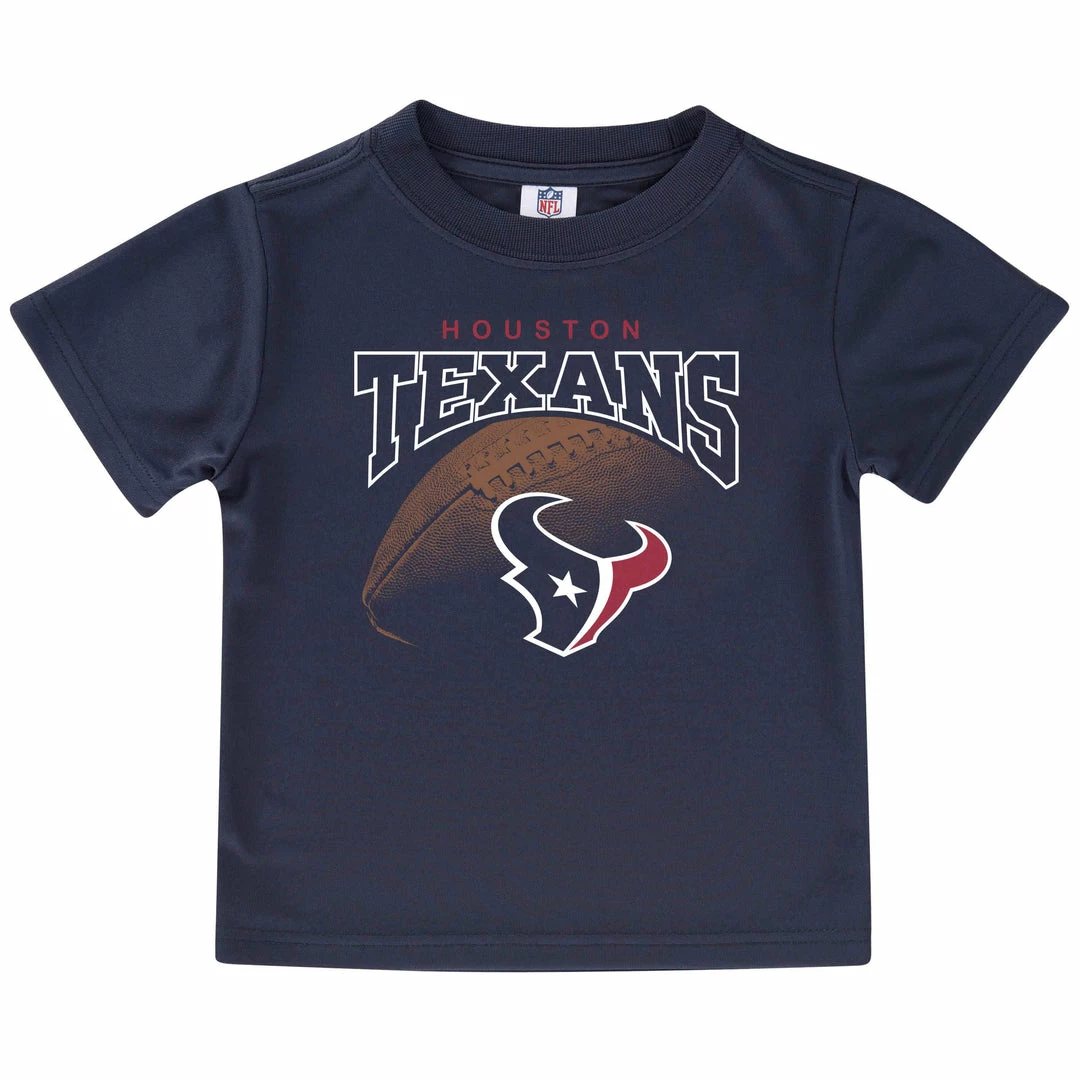 Outlet 🥰 NFL Houston Texans 3-Pack Toddler Boys Short Sleeve Tee 👕 Shirts 👏 4 NFL Houston Texans 3-Pack Toddler Boys Short Sleeve Tee Shirts