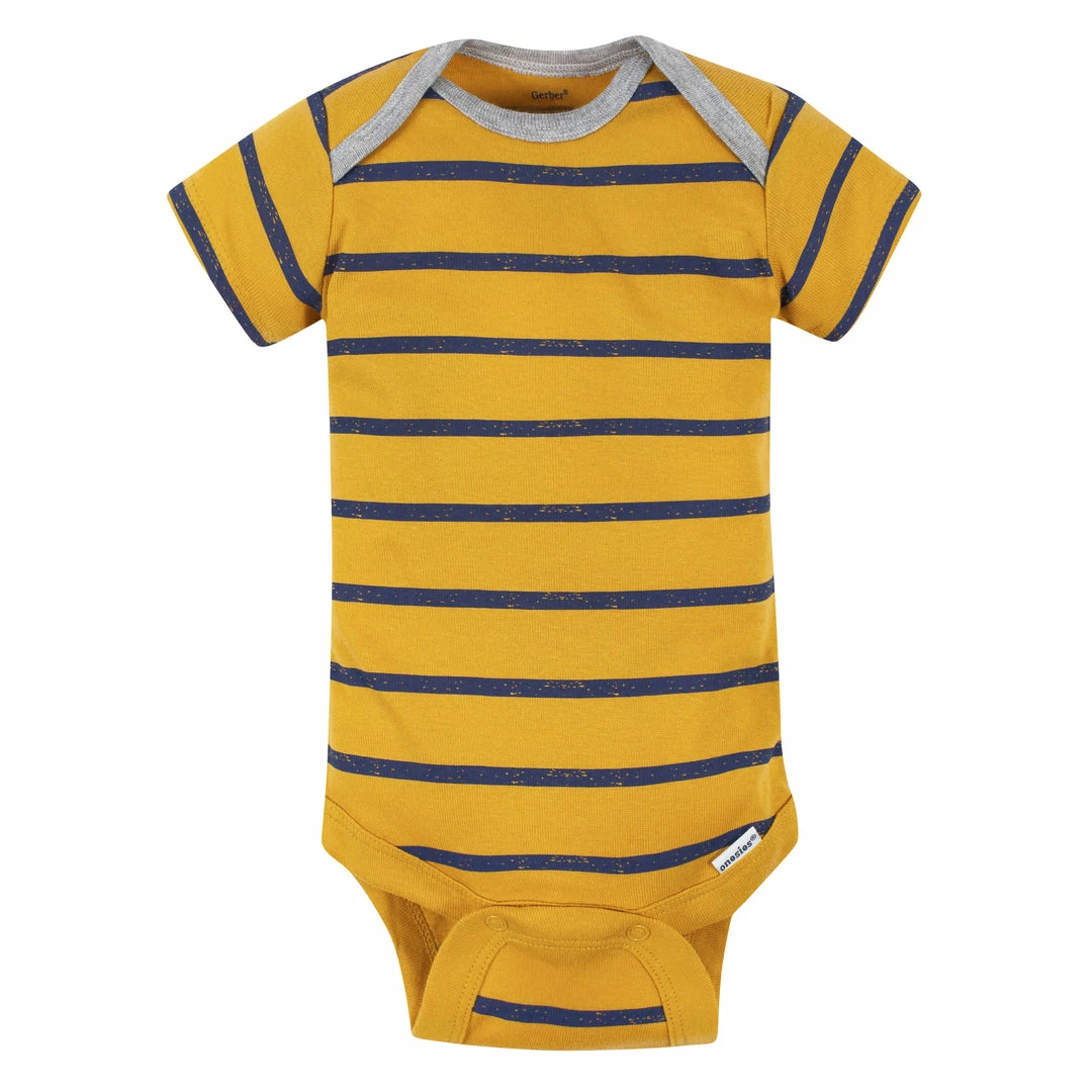 Best Pirce 🧨 Gerber® 5-Pack Baby Boys Dino Short Sleeve Onesies® Bodysuits BabyPreemie - 24M ⭐ 6 Gerber® 5-Pack Baby Boys Dino Short Sleeve Onesies® Bodysuits BabyPreemie - 24M