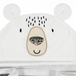 Gerber® Baby Boys Bear Hooded Bath Wrap