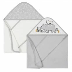 Gerber® BabyPreemie - 24M 2-Pack Boys Bear Hooded Towels