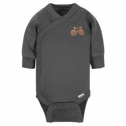 Gerber® 3-Piece Baby Boys Comfy Stretch Bicycle Onesies® Bodysuit, Footed Pant And Cap Set
