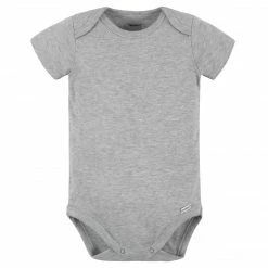 Gerber® 5-Pack Baby Heather Grey Premium Onesies® Bodysuits