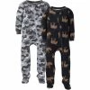Gerber® BabyPreemie - 24M 2-Pack Baby & Toddler Boys Camo Snug Fit Footed Cotton Pajamas