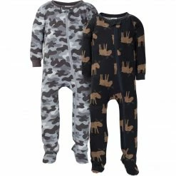 Gerber® BabyPreemie - 24M 2-Pack Baby & Toddler Boys Camo Snug Fit Footed Cotton Pajamas