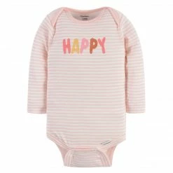 Gerber® BabyPreemie - 24M 3-Pack Baby Girls Rainbow Smiles Long Sleeve Onesies® Bodysuits