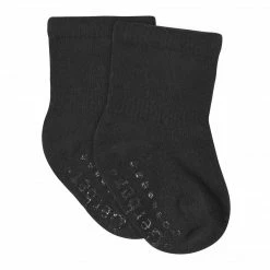 Gerber® BabyPreemie - 24M 8-Pack Baby & Toddler Black Wiggle Proof® Jersey Crew Socks