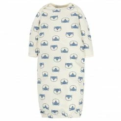 Gerber® 4-Pack Baby Boys Fox Gowns