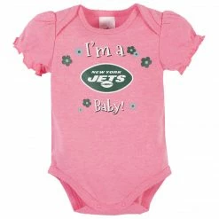 NFL BabyPreemie - 24M New York Jets Baby Girls Short Sleeve Bodysuits