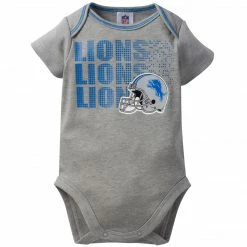 NFL Lions 3-Pack Infant Short Sleeve Bodysuits