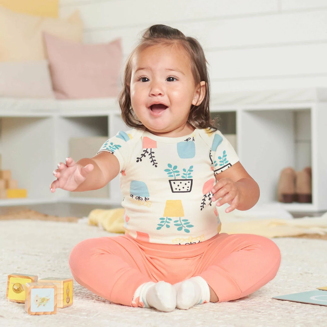 Cheap 🛒 Gerber® BabyPreemie - 24M 5-Pack Baby 👧 Girls Comfy Stretch Flower Pot Short Sleeve Onesies® Bodysuits ⭐ 2 Gerber® BabyPreemie - 24M 5-Pack Baby Girls Comfy Stretch Flower Pot Short Sleeve Onesies® Bodysuits