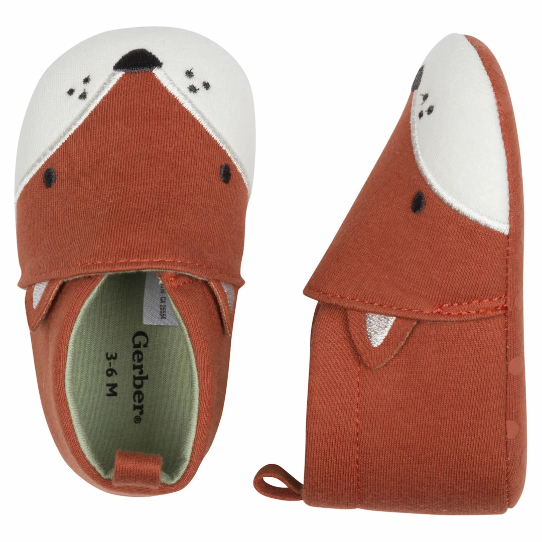 Best deal ⌛ Gerber® Baby Boys Fox Jersey 👟 Shoes 🥰 4 Gerber® Baby Boys Fox Jersey Shoes