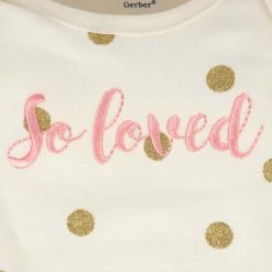 Gerber® 2-Pack Organic Baby Girls Loved Long Sleeve Onesies® Bodysuits BabyPreemie - 24M