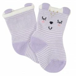 Gerber® 6-Pack Baby Girls Bunny Ballerina Wiggle Proof® Jersey Crew Socks BabyPreemie - 24M