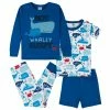 Gerber® See What's New 4-Piece Infant & Toddler Boys Sea Friends Snug Fit Cotton Pajamas