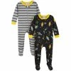Gerber® 2-Pack Baby & Toddler Boys Blast Off Snug Fit Footed Cotton Pajamas See What's New