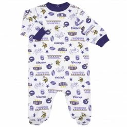 NFL BabyPreemie - 24M Minnesota Vikings 3-Piece Baby Boys Bodysuit, Sleep 'N Play, And Cap Set