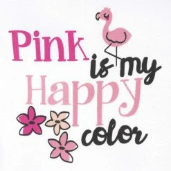 2-Piece Baby Girls Flamingo Onesies® Brand Bodysuit And Active Pant Set