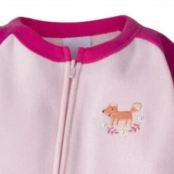Gerber® Toddler2T - 5T 4-Pack Toddler Girls Foxes & Clouds Fleece Pajamas