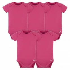 Gerber® BabyPreemie - 24M 5-Pack Baby Hot Pink Premium Onesies® Bodysuits