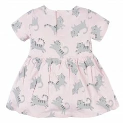 Gerber® BabyPreemie - 24M Baby Girls Comfy Stretch Floral Leopard Dress With Pockets