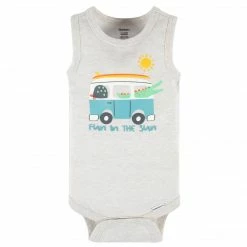 Gerber® See What's New 4-Pack Baby Boys Later Gator Tank Onesies® Bodysuits