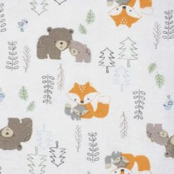 Gerber® 5-Pack Baby Boys Woodland Flannel Receiving Blankets BabyPreemie - 24M