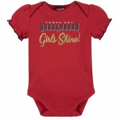 NFL Tampa Bay Buccaneers Baby Girls Short Sleeve Bodysuits