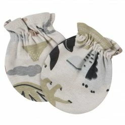 Gerber® BabyPreemie - 24M 4-Pack Baby Boys Dino No Scratch Mittens