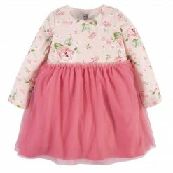 Gerber® BabyPreemie - 24M Baby & Toddler Girls Feelin' Floral Long Sleeve Tulle Dress