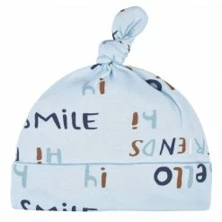 Gerber® BabyPreemie - 24M 3-Piece Baby Boys Comfy Stretch "Smile" Long Sleeve Shirt, Footed Pant, & Cap Set