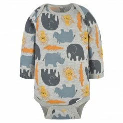 Gerber® 3-Pack Baby Boys Roaring Adventure Long Sleeve Onesies® Bodysuits