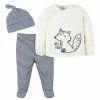 Gerber® 3-Piece Baby Boys Fox Take-Me-Home Set BabyPreemie - 24M