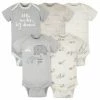 Gerber® 5-Pack Baby Neutral Safari Short Sleeve Onesies® Bodysuits BabyPreemie - 24M