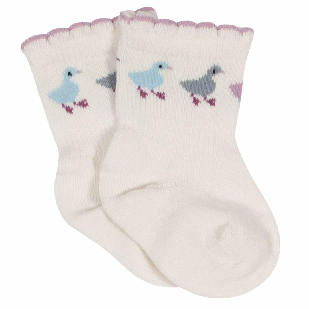 Cheap 💯 Gerber® 6-Pack Baby 👧 Girls Comfy Stretch Ducklings Wiggle Proof® 🧦 Socks BabyPreemie - 24M 😉 3 Gerber® 6-Pack Baby Girls Comfy Stretch Ducklings Wiggle Proof® Socks BabyPreemie - 24M