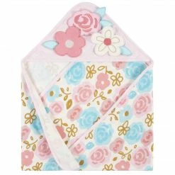 Gerber® 4-Piece Girls Princess Hooded Towel & Washcloth Set Bath