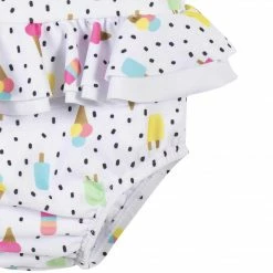 Gerber® 2-Piece Girls Frozen Treats Swimsuit & Hat Bundle