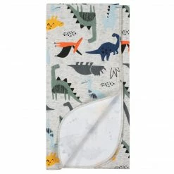 Gerber® BabyPreemie - 24M 4-Pack Boys Dino Flannel Receiving Blankets