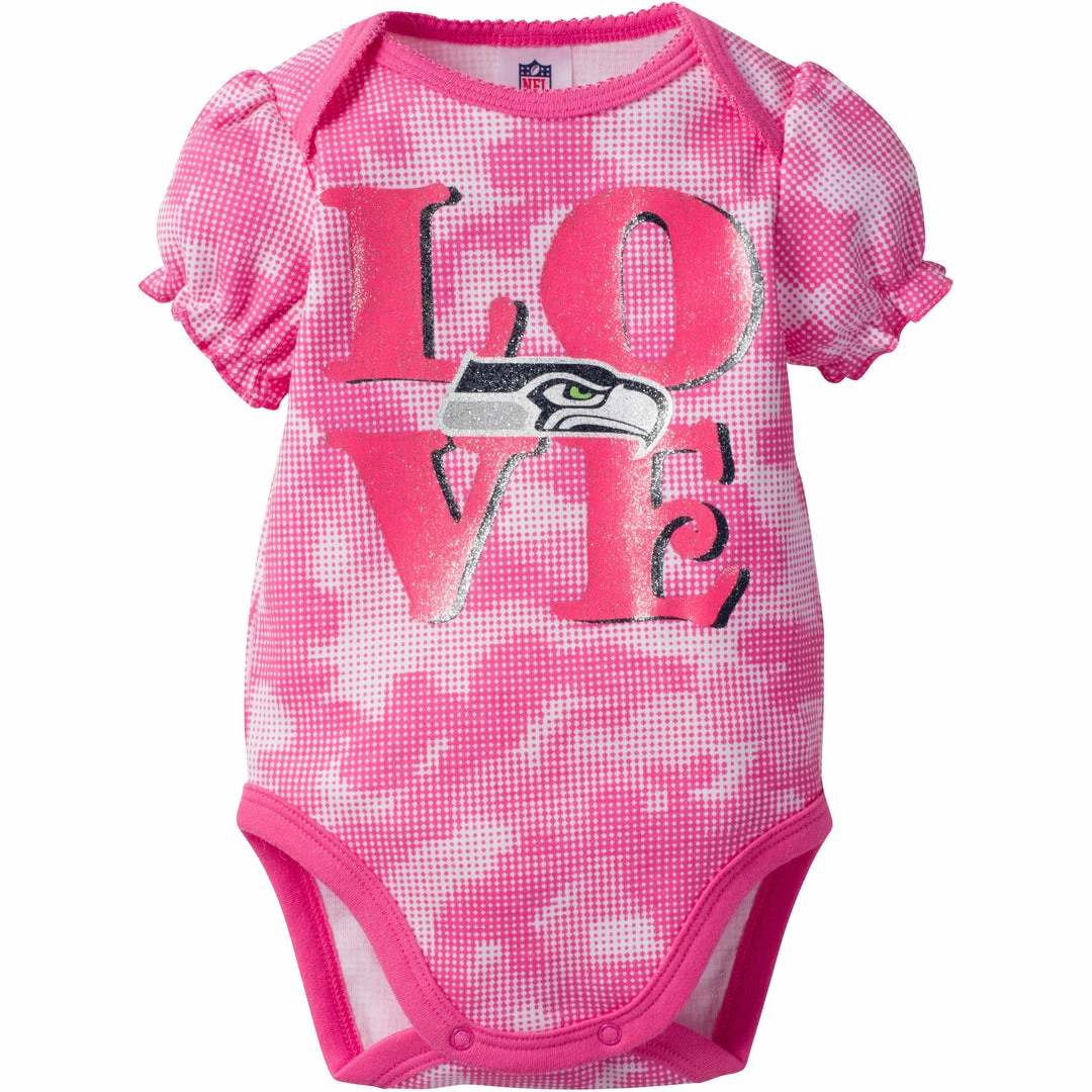 Discount 😉 NFL Seahawks Baby 👧 Girls Camo Bodysuit 🤩 1 NFL Seahawks Baby Girls Camo Bodysuit